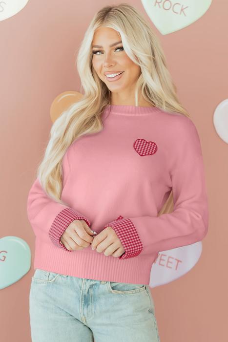 Forever Valentine Embroidered Soft Sweater