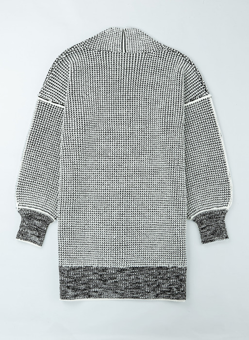 HIDDEN GEMS | Plaid Open Front Long Cardigan