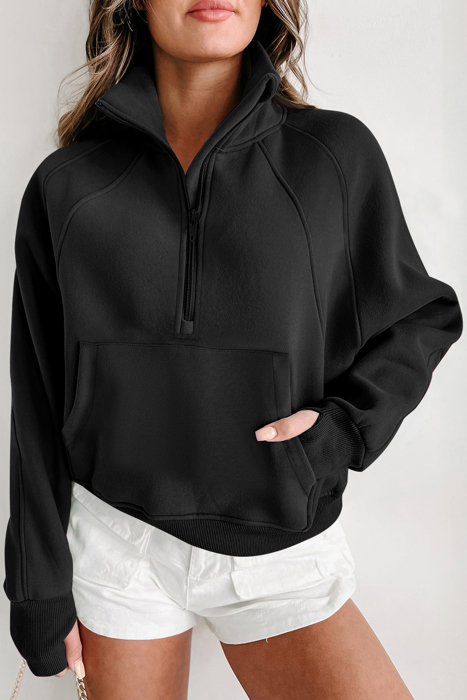 HIDDEN GEMS | Fleece Lined Zip-Up Sweatshirt