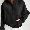 Black Small HIDDEN GEMS | Fleece Lined Zip-Up Sweatshirt