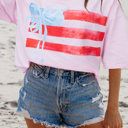  HIDDEN GEMS | Iconic Bow USA Flag Tee