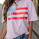  HIDDEN GEMS | Iconic Bow USA Flag Tee