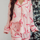  HIDDEN GEMS Jolly Soft Satin PJ Set