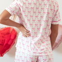  HIDDEN GEMS | Bow Top and Shorts Pajama Set