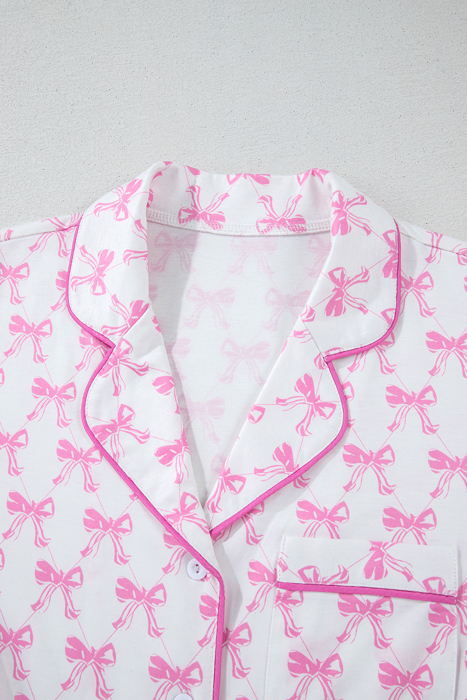 HIDDEN GEMS | Bow Top and Shorts Pajama Set