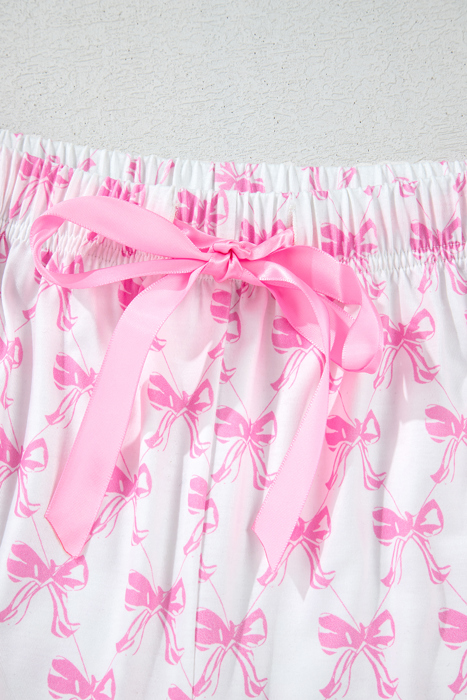 HIDDEN GEMS | Bow Top and Shorts Pajama Set
