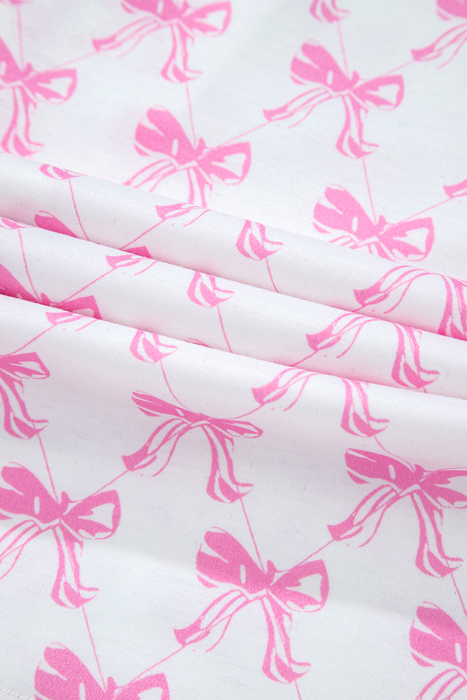 HIDDEN GEMS | Bow Top and Shorts Pajama Set