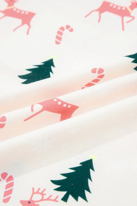 HIDDEN GEMS | Christmas Tree Stripe Contrast Pajama Set