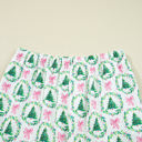  HIDDEN GEMS | Christmas Tree Stripe Contrast Pajama Set