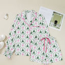  HIDDEN GEMS | Christmas Trees & Bows Pajama Set