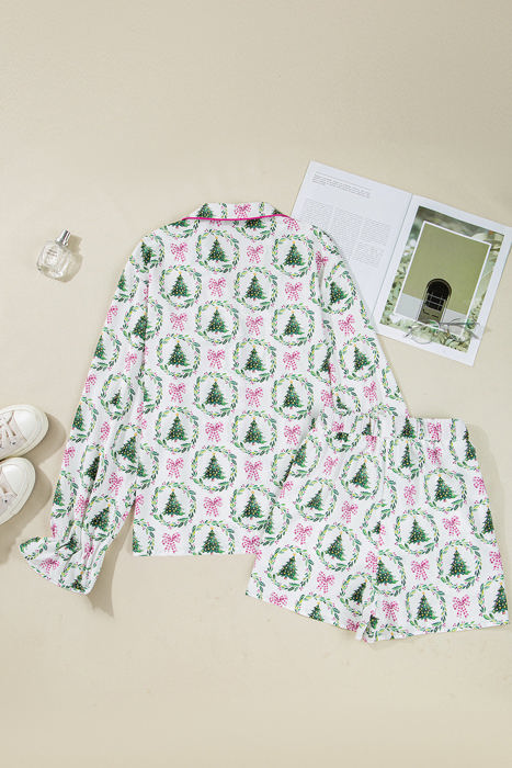 HIDDEN GEMS | Christmas Trees & Bows Pajama Set