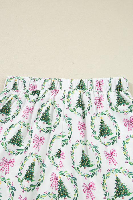 HIDDEN GEMS | Christmas Trees & Bows Pajama Set