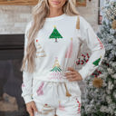  Clearance! Festive Christmas Tree Pajama  Set