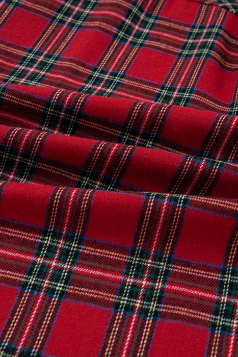 HIDDEN GEMS | Christmas Plaid Patchwork Pajama Set