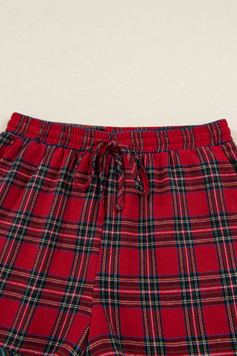 HIDDEN GEMS | Christmas Plaid Patchwork Pajama Set