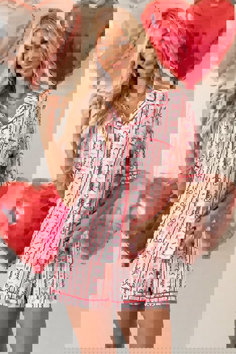 Valentine Cutie Bow Tie PJ Set