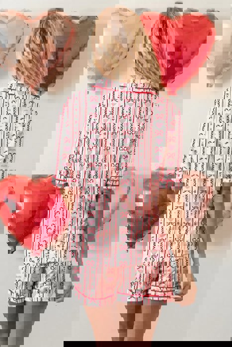 Valentine Cutie Bow Tie PJ Set