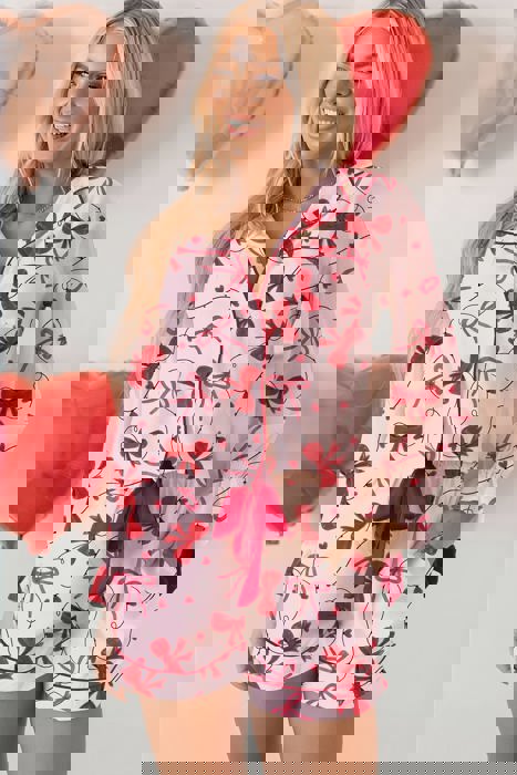 Be Mine Bow Tie PJ Set