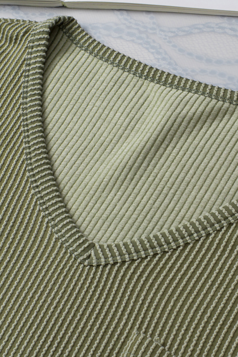 HIDDEN GEMS | Corded Short Sleeve V-Neck Top