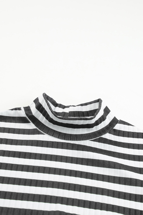 HIDDEN GEMS | Stripe Ribbed Long Sleeve Tee