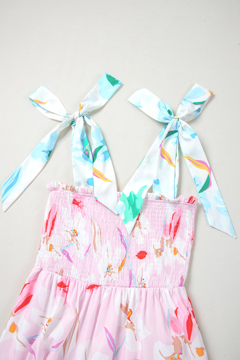 HIDDEN GEMS | Floral Tied Straps Maxi Dress