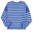 Sky Blue Stripe Small HIDDEN GEMS Sporty Stripe Sweater