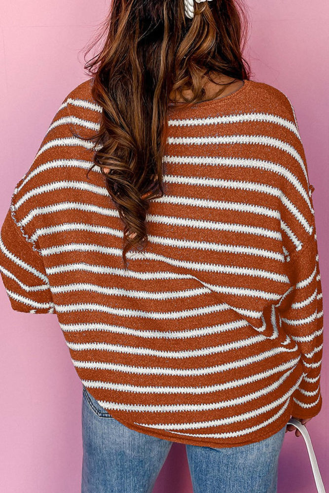 HIDDEN GEMS Sporty Stripe Sweater