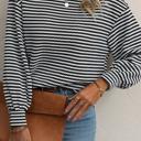 Black Stripe Small HIDDEN GEMS Everyday Stripe Long Sleeve Top