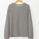 Black Stripe Small HIDDEN GEMS Everyday Stripe Long Sleeve Top