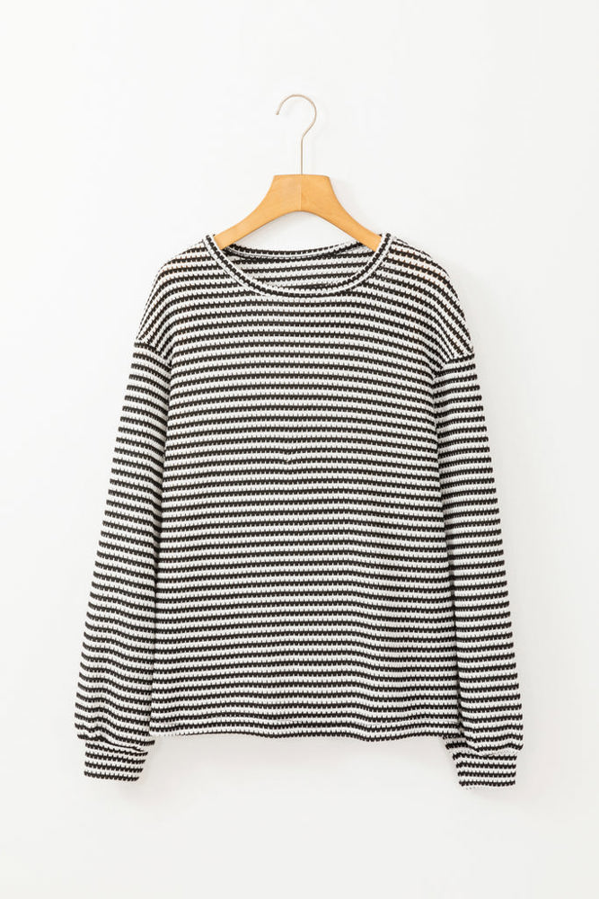 HIDDEN GEMS Everyday Stripe Long Sleeve Top