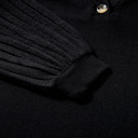  HIDDEN GEMS | Solid Ribbed Button V-Neck Top
