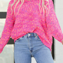  HIDDEN GEMS | Confetti Knit V-Neck Sweater