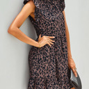  SALE! Leopard Tiered Dress (Size Small)