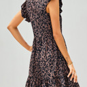  SALE! Leopard Tiered Dress (Size Small)