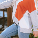  HIDDEN GEMS | Colorblock Long Sleeve Top