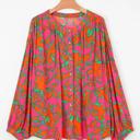  HIDDEN GEMS | Floral Batwing Sleeve Buttoned Shirt