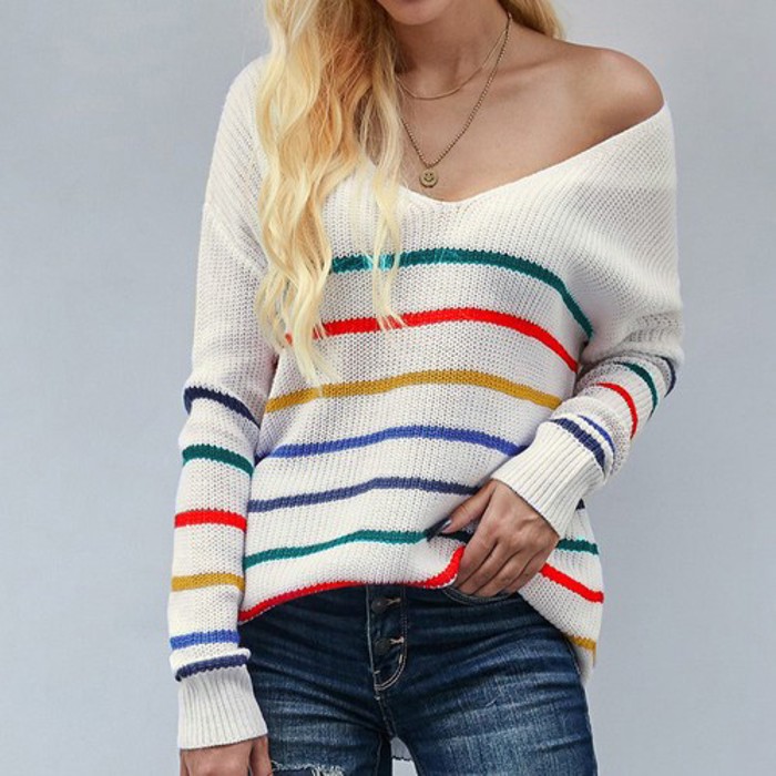 SALE! Multicolor Stripe Sweater