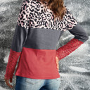  SALE! Leopard Colorblock Long Sleeve Top