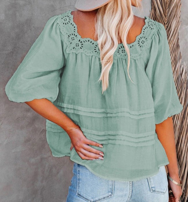 SALE! Billow & Breeze Eyelet Top