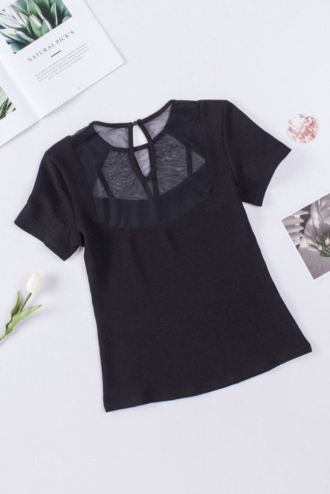 SALE! Mesh Contrast Top