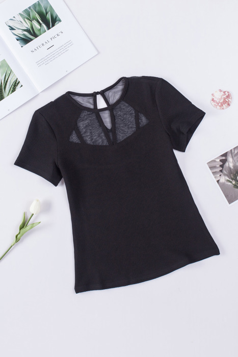 SALE! Mesh Contrast Top