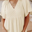  SALE! Sweetened Up Crochet Babydoll Top