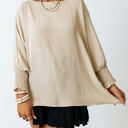  HIDDEN GEMS Loose Smocked Blouse