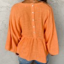  SALE! Vibrance Embroidery Buttoned-Back Top