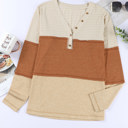  Sale! Fall Colorblock Long Sleeve Top