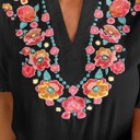  SALE! Floral Embroidered Puff Sleeve Top