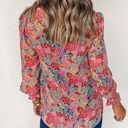  HIDDEN GEMS Floral Smocked Long Sleeve Top