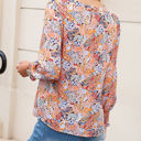  HIDDEN GEMS Floral Smocked Long Sleeve Top