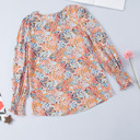  HIDDEN GEMS Floral Smocked Long Sleeve Top