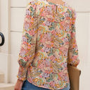  HIDDEN GEMS Floral Smocked Long Sleeve Top